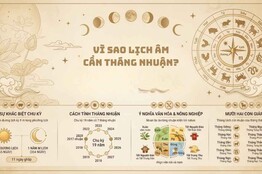 Vì sao lịch âm cần tháng nhuận? Giải mã bí ẩn thiên văn Vì sao lịch âm cần tháng nhuận? Giải mã bí ẩn thiên văn